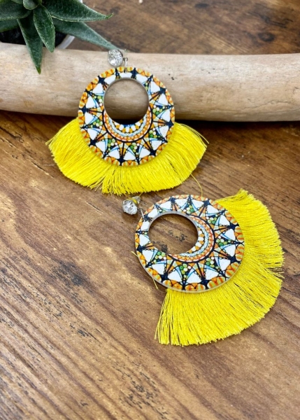 Boucles d'oreilles  éventail