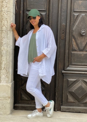 Chemise Priscille lin  oversize 