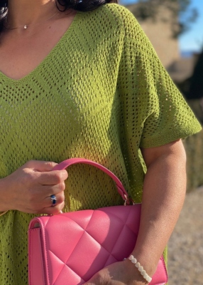 Pull original maille ajourée Jana 