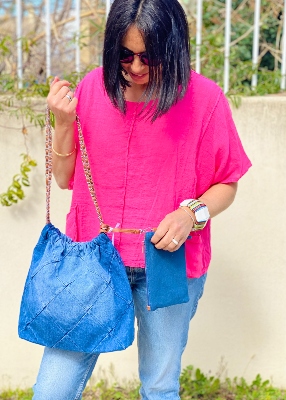 Sac en jean defile
