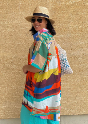 Chemise imprimée oversize Teresa