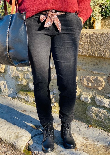 Pantalon velours Lia noir