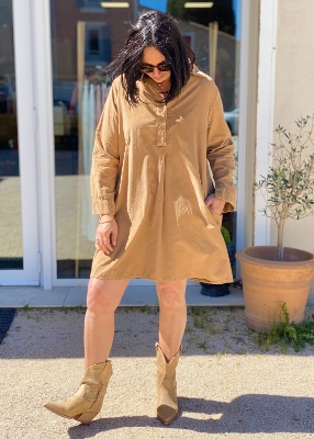 Robe velours Hanna
