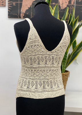 Top en maille  ajouré Poema