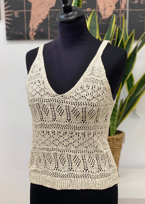 Top en maille  ajouré Poema