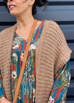 Gilet 3/4 sans manche Loly