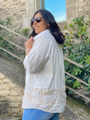 Chemise brodée Toscane 