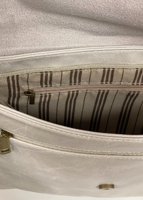 Sac à rabat blanc (grand format) 