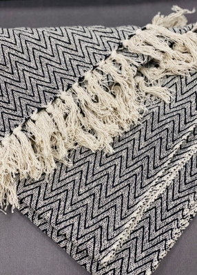 Plaid à franges modèle Cosy 