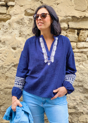 Blouse Ethnique Kalinda 