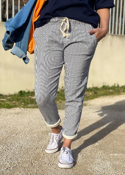 Pantalon rayé Malory
