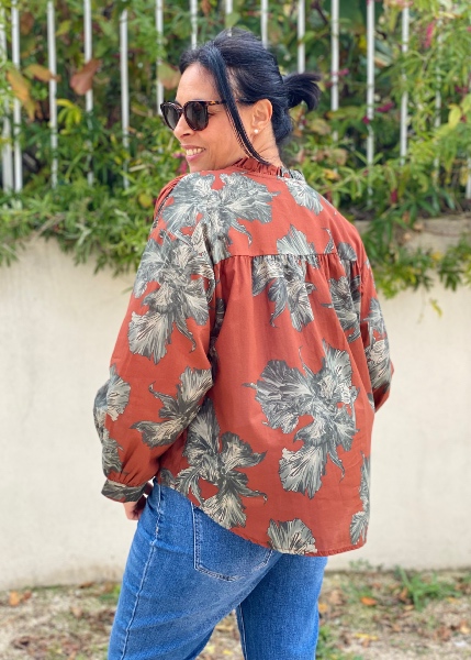 Blouse imprimée Cassia 