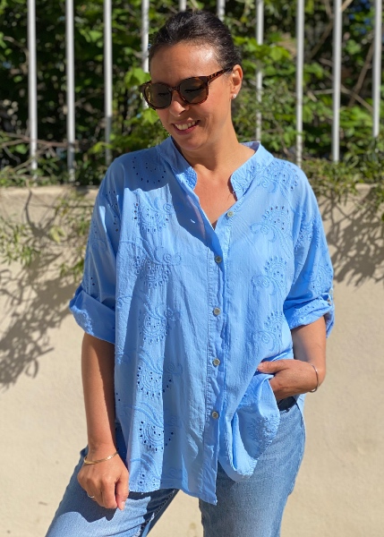Chemise Flavie broderie anglaise 