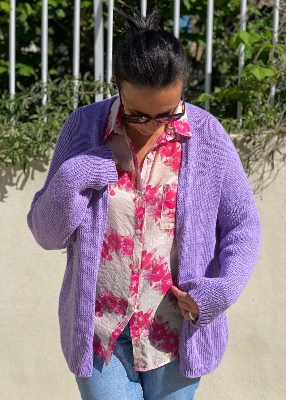 Chemise imprimée Nana rose