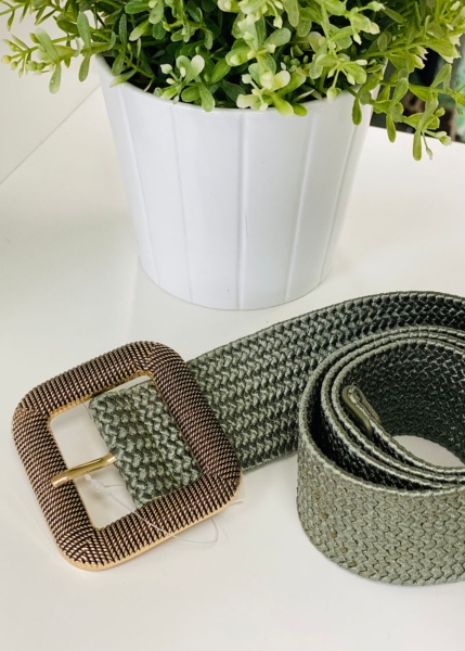 Ceinture extensible boucle carrée