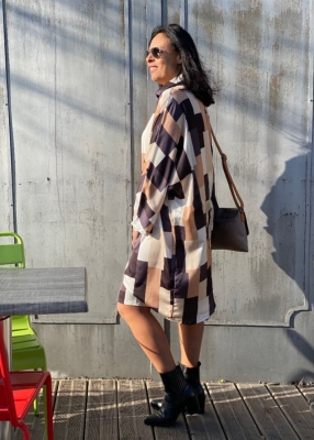 Robe fluide over size Raven