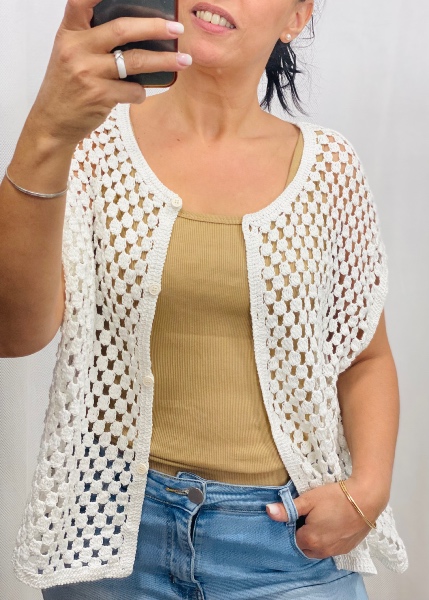 Gilet ajouré Carine 
