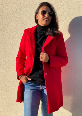Manteau Naelle Rouge
