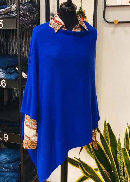Poncho uni, modèle Cassy 