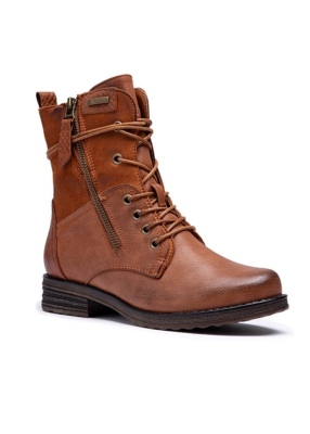 Bottines hautes camel 