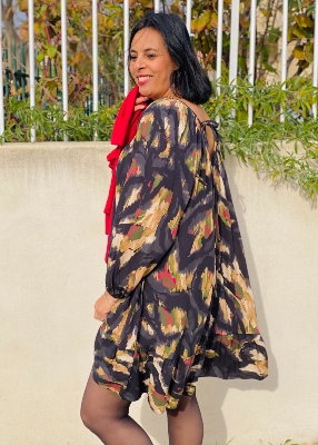 Robe fluide Jungle