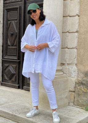 Chemise Priscille lin  oversize 