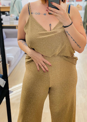 Pantalon fluide lurex Pegase 