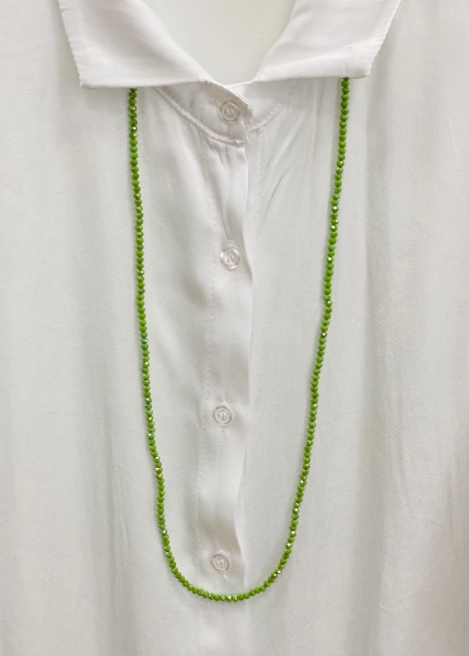 Sautoir perles de verre 50cm