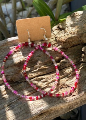 Boucles d'oreilles artisanales,  modle Fidji