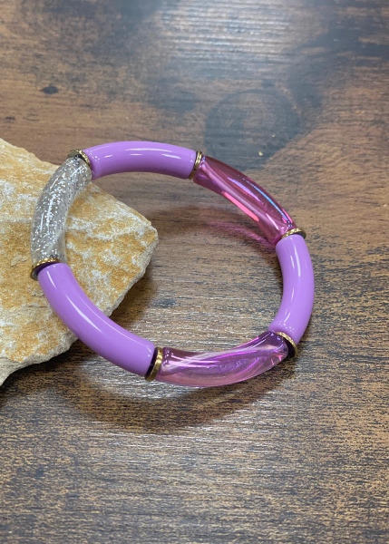 Bracelet petites perles tubes 