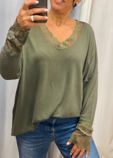 Augustine Sous pull dentelle