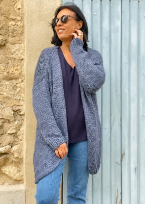 Gilet long maille Ivy