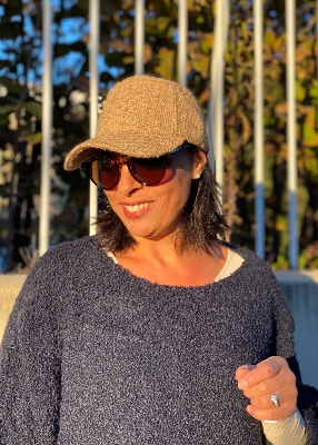 Casquette effet Tweed 