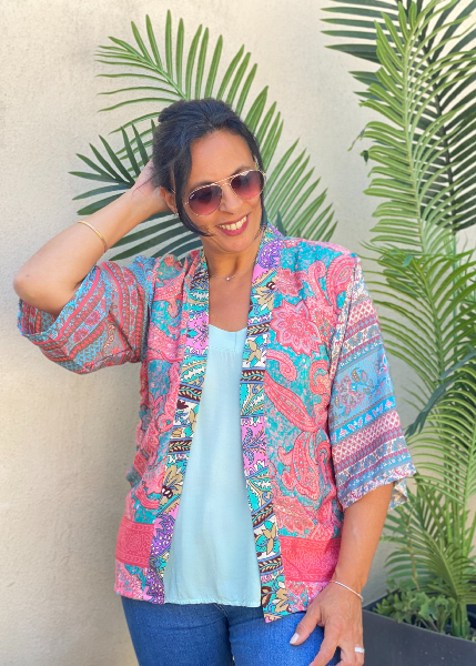 Kimono soie Alba 