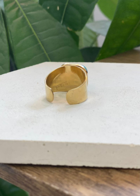 Bague pierre turquoise 