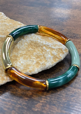 Bracelet petites perles tubes 