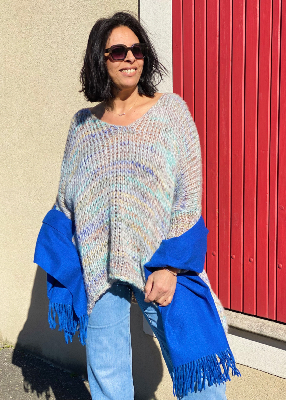 Pull Bahia oversize col V