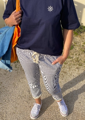 Pantalon rayé Malory