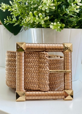 Ceinture extensible boucle carrée