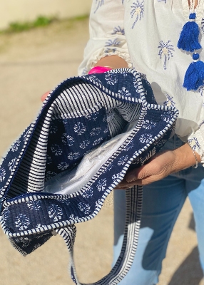Cabas en coton Palme 