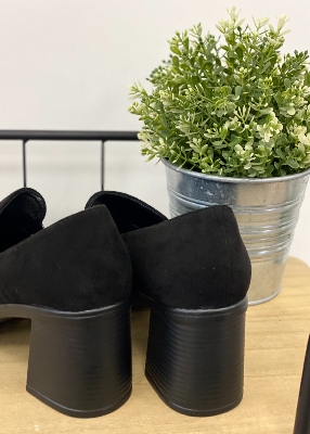Mocassins à talon noir 