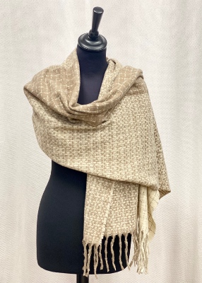 Echarpe Duo de beige 