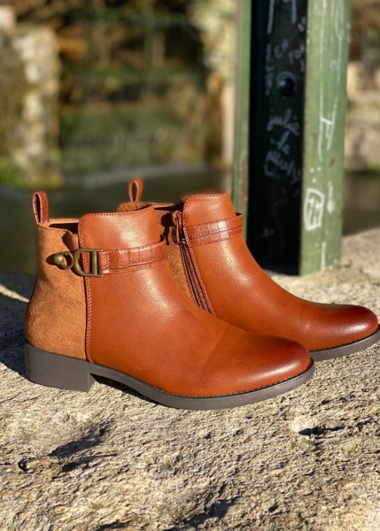 Bottines basses camel
