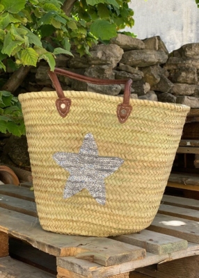 Panier silver modèle "Star" XL.