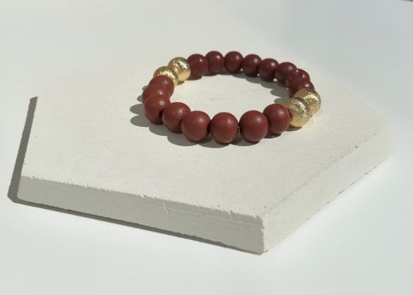 Bracelet perles en bois