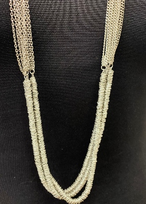Sautoir modèle Silver Multirangs 