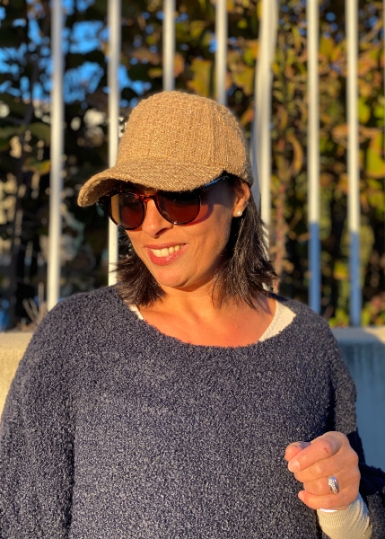 Casquette effet Tweed 