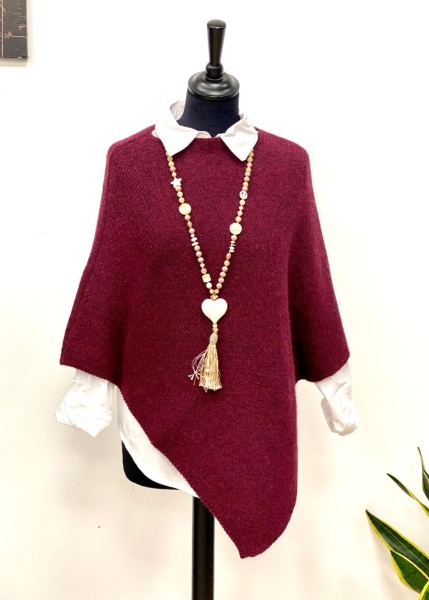 Poncho uni, modèle Bonnie