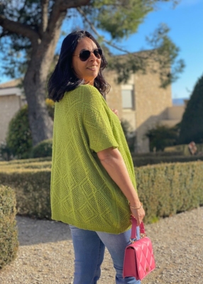 Pull original maille ajourée Jana 