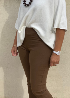 Pantalon stretch  Anouk Chocolat